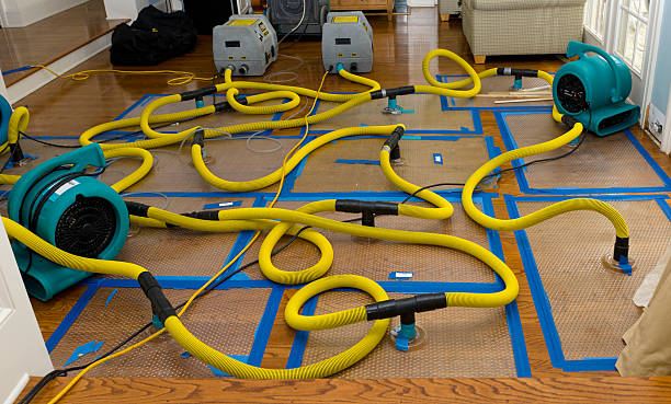Professional Burst Pipe Water Damage technician working in Russellville, OH